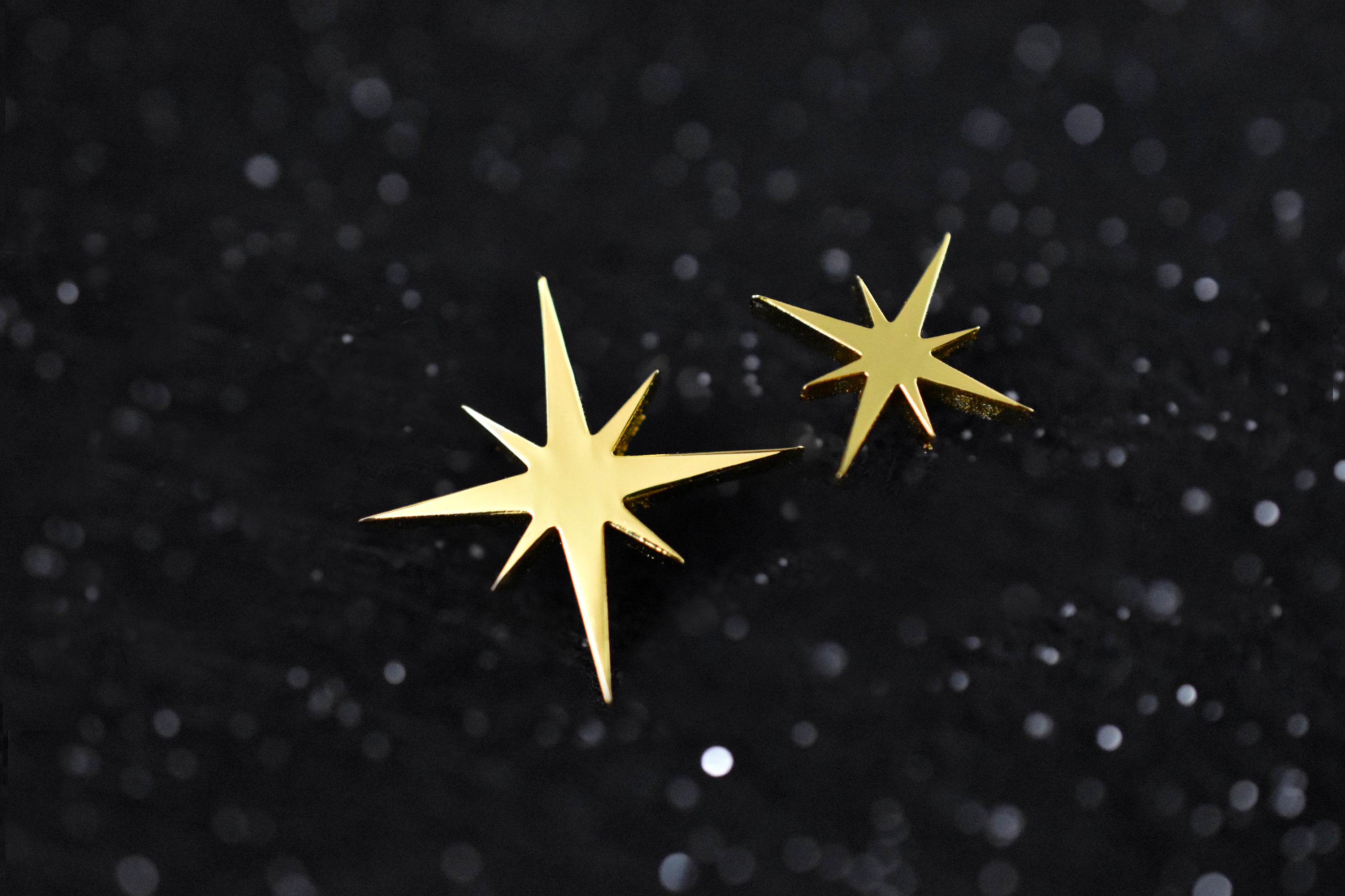 Gold Star Bright Mini Pins image 0