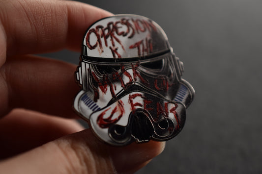 Mask of Fear Enamel Pin image 1