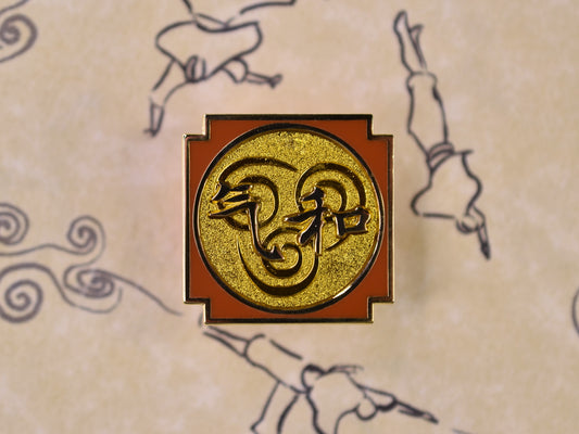 Air (Qì) Enamel Pin image 0