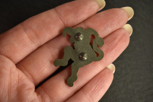 Monkey-Lizard Enamel Pin image 2