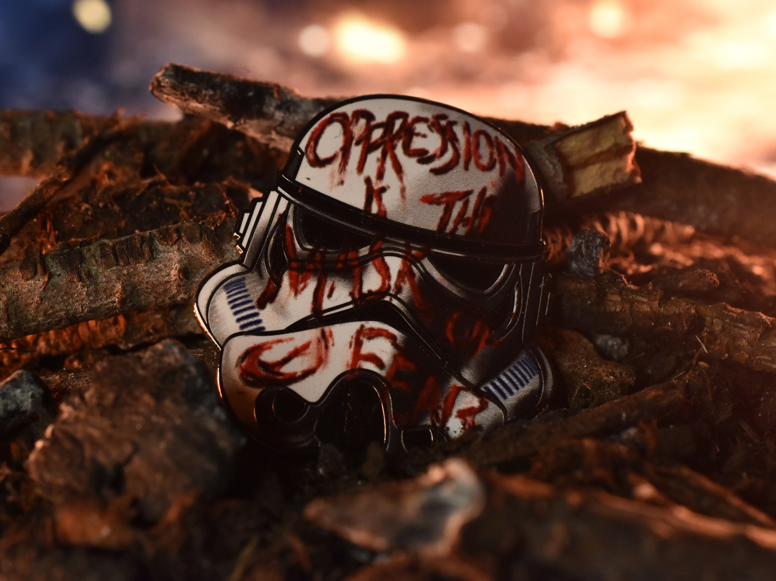 Mask of Fear Enamel Pin image 0