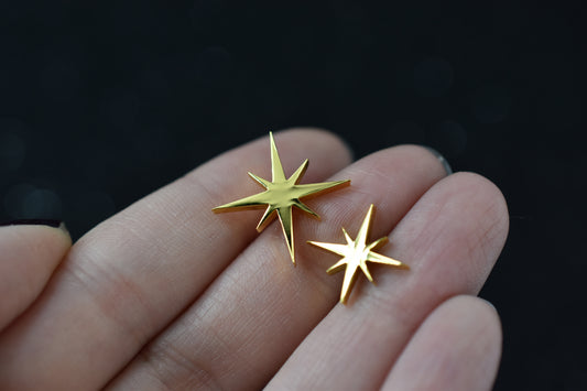 Gold Star Bright Mini Pins image 3