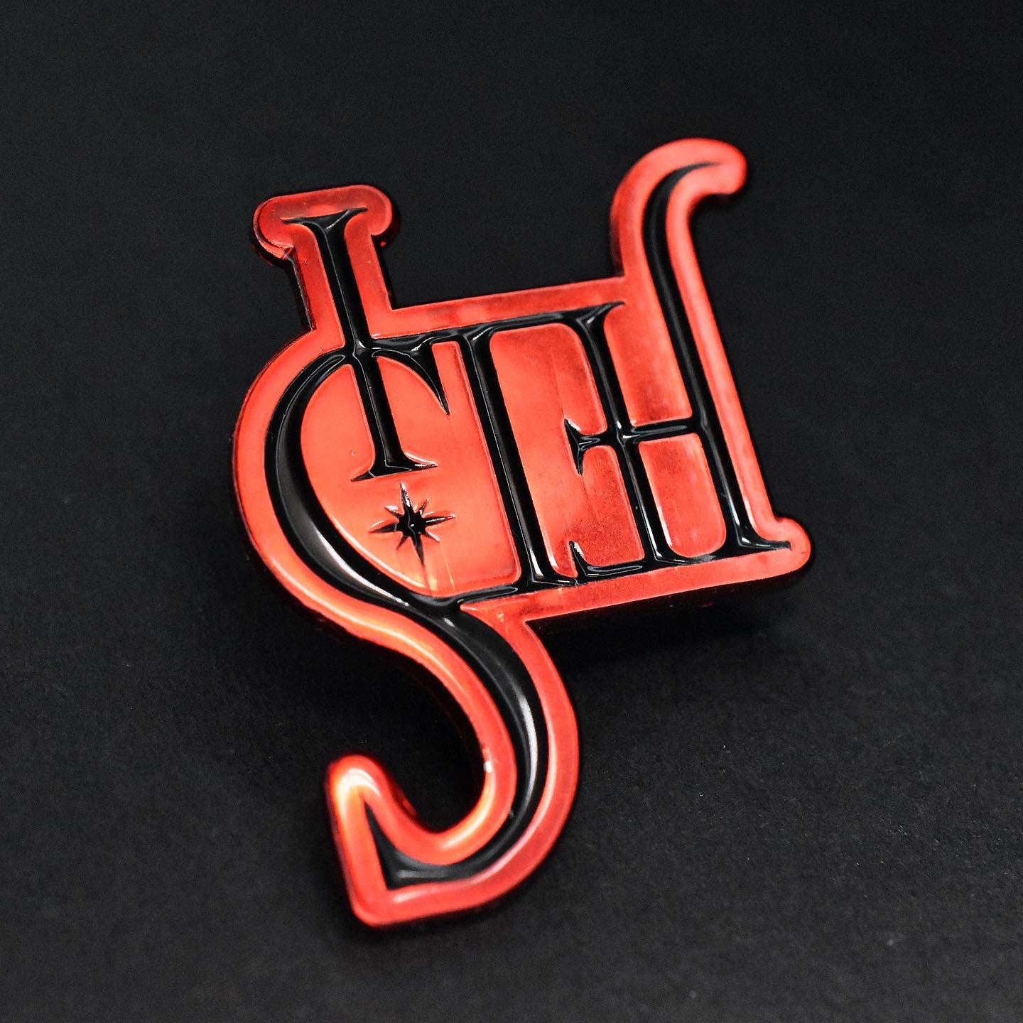 Duality Ambigram Enamel Pin image 4