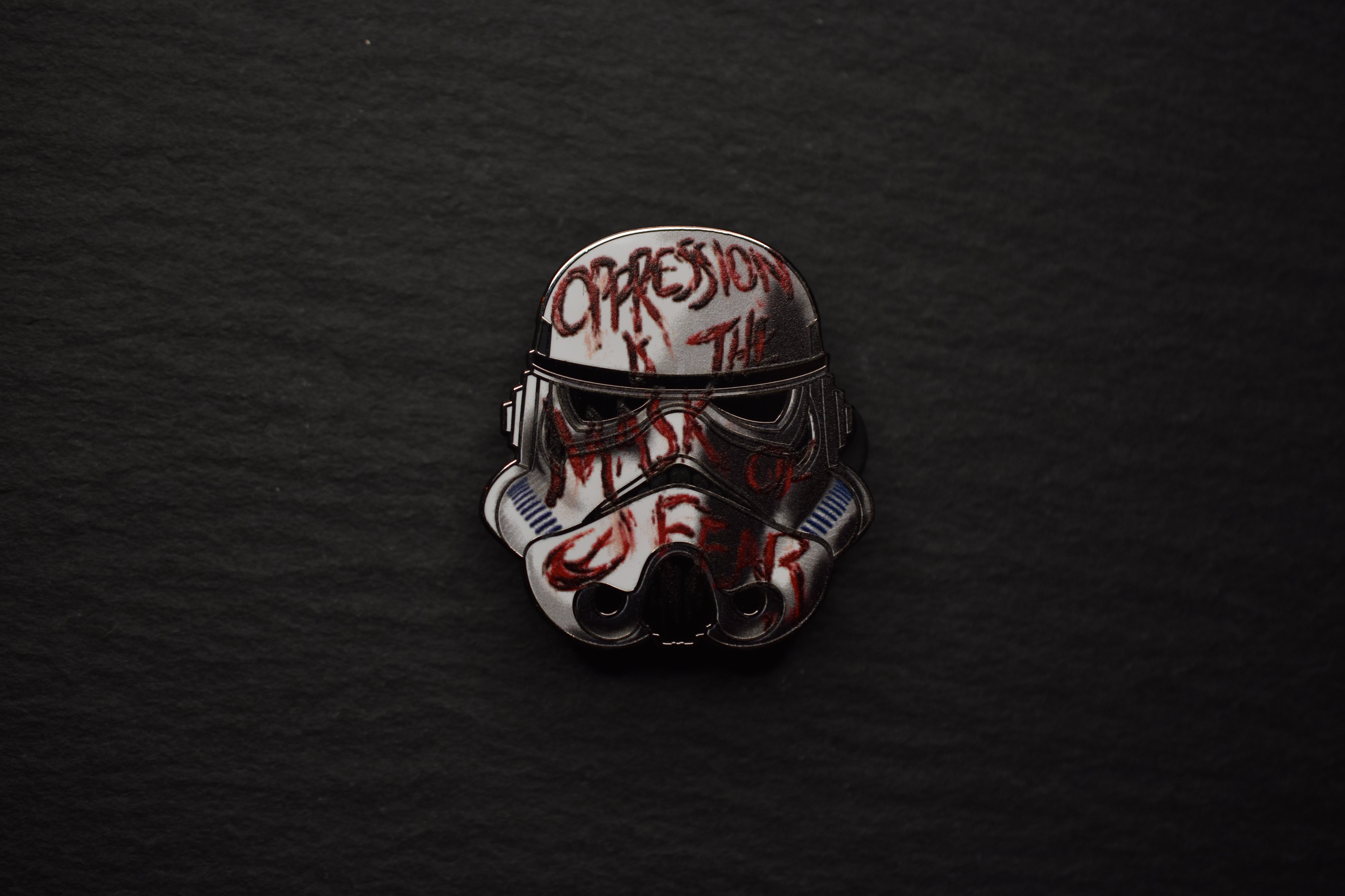Mask of Fear Enamel Pin image 2