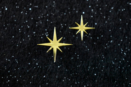 Gold Star Bright Mini Pins image 1
