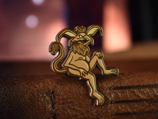 Monkey-Lizard Enamel Pin image 0